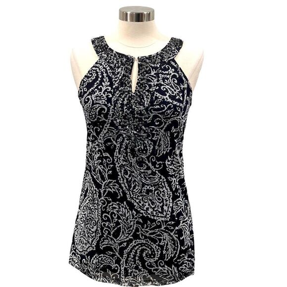 INC International Concepts Paisley Print Top - Picture 9 of 10